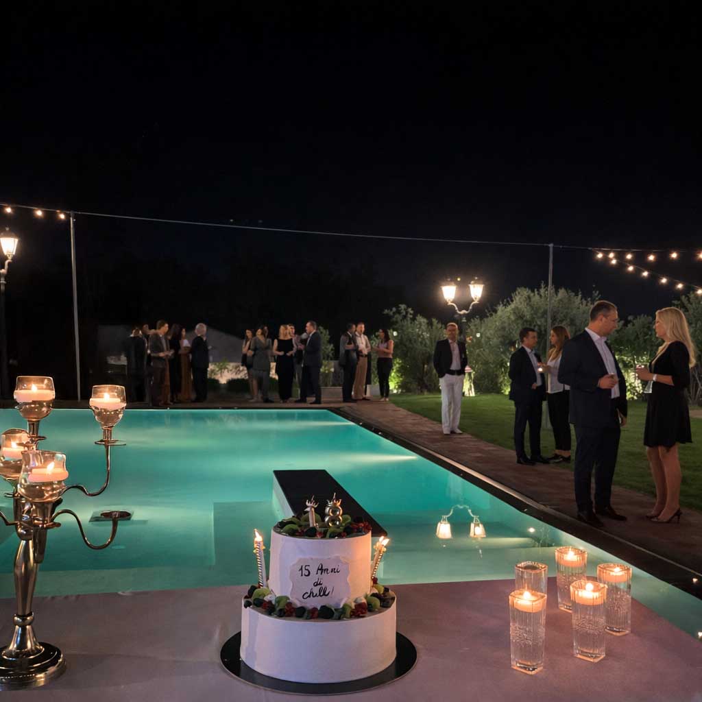 Catering Compleanno Catania a bordo piscina